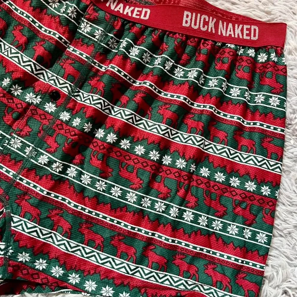 Christmas Sweater Buck Naked Moisture Wicking‎ Men’s Duluth Trading Co boxers